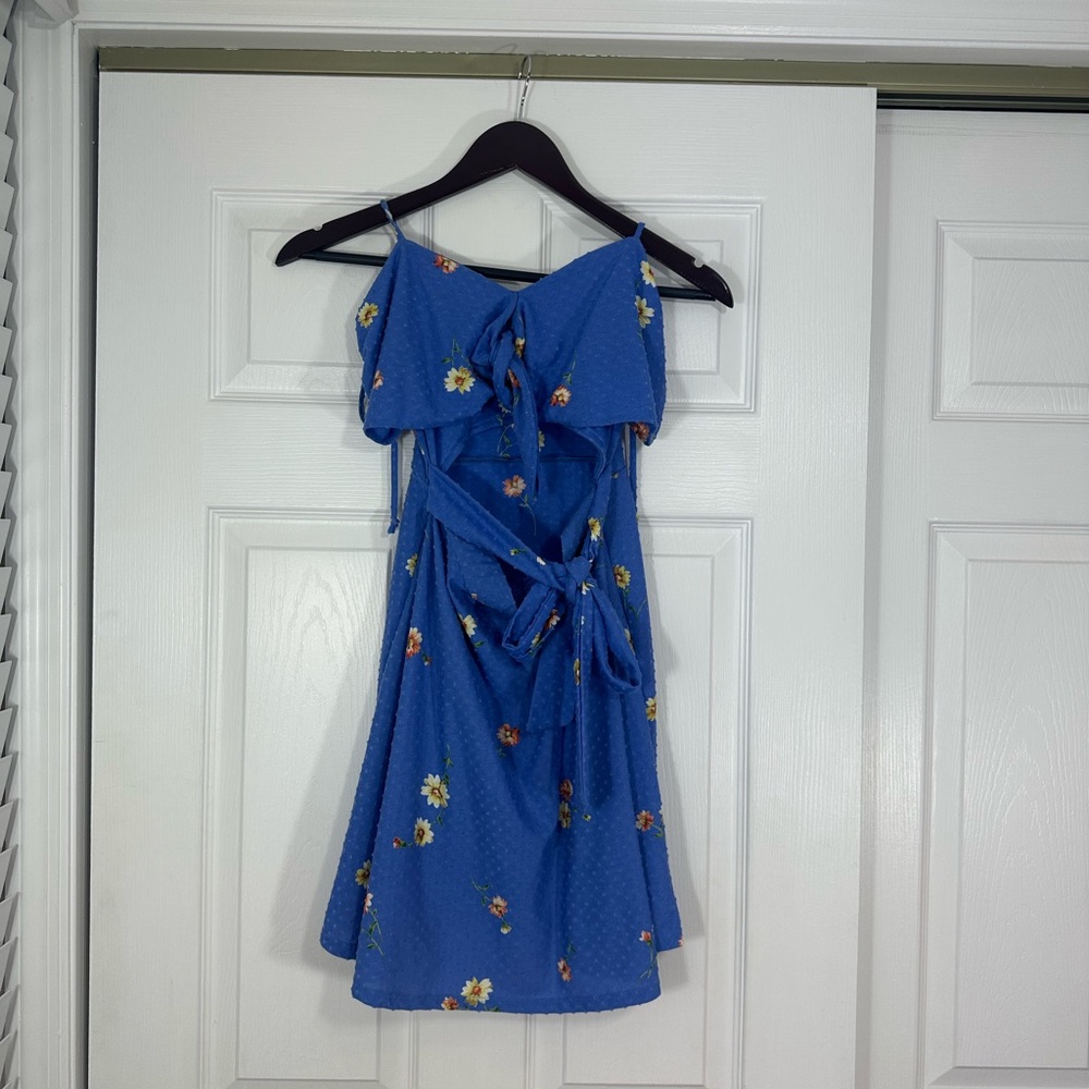 Blue Floral Mini Dress by Storia